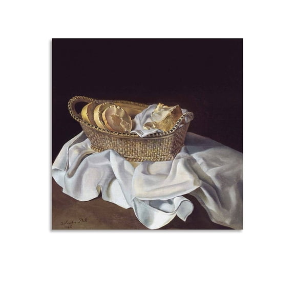Salvador Dali Print Painting The Basket of Bread Artworks Picture Print Poster Wall Art Painting Canvas Gift Decor Home Posters Decorative 12x12inch(30x30cm)