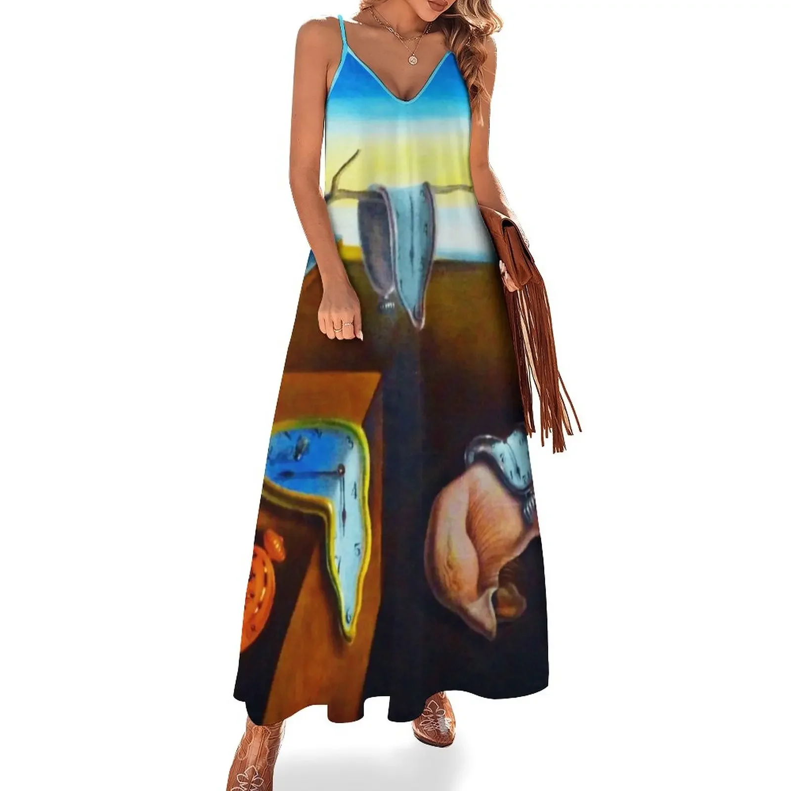 Salvador Dali The Persistence Of Memory Sleeveless Dress Elegant gowns ...