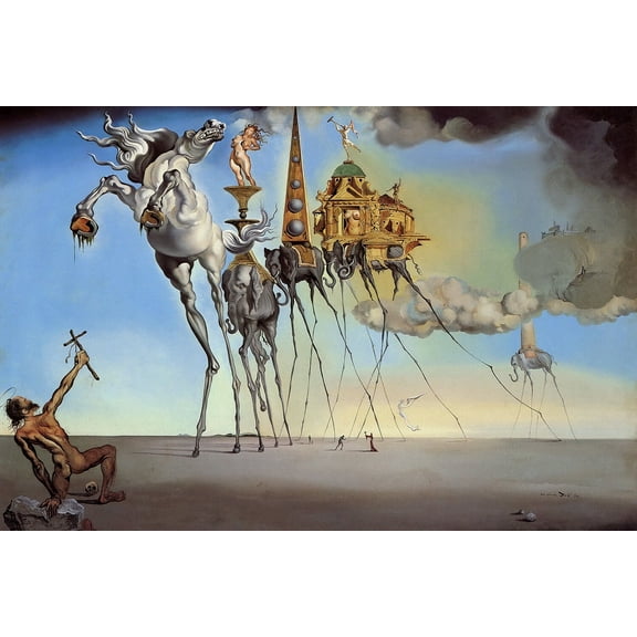 Salvador Dali - The Temptation of St. Anthony - CANVAS OR PRINT WALL ART