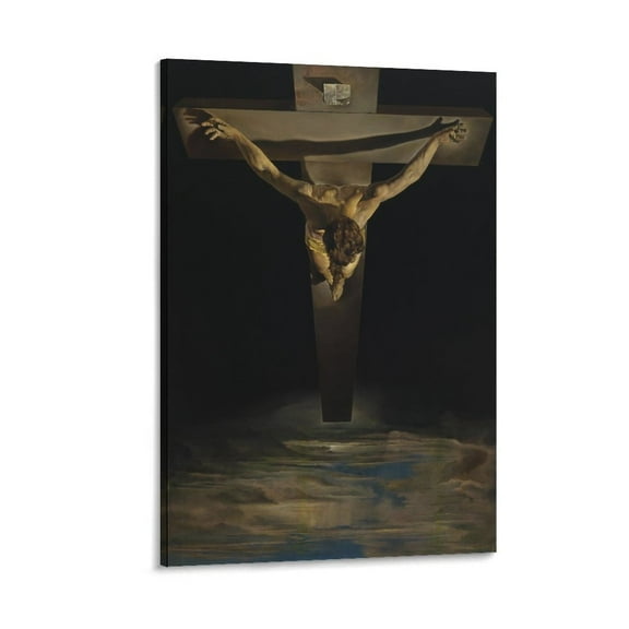 Salvador Dali Wall Art Prints 《Christ of Saint John of The Cross》 Poster Wall Art Poster Gifts Bedroom Prints Home Decor Hanging Picture Canvas Painting Posters 16x24inch(40x60cm)