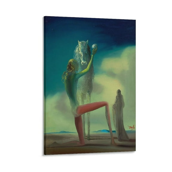 Salvador Dali Wall Art Prints Knights of Death Art Poster Picture Print Canvas Poster Wall Paint Art Posters Decor Modern Home Artworks Gift 12x18inch(30x45cm)
