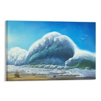 Salvador Dali Wall Art Prints 《Ocean Roar》 Art Poster Room Aesthetic Poster Print Art Wall Painting Canvas Posters Gifts Modern Bedroom Decor 08x12inch(20x30cm)