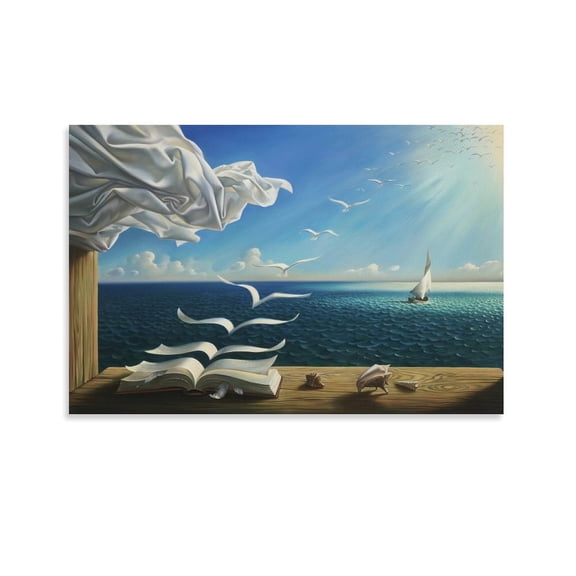 Salvador Dali Wall Art Prints 《The Enigma Of Desire》 Poster Gifts Canvas Painting Poster Wall Art Decorative Picture Prints Modern Decor 08x12inch(20x30cm)