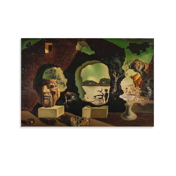 Salvador Dali Wall Art Prints 《The Three Ages》art Poster Wall Art Poster Gifts Bedroom Prints Home Decor Hanging Picture Canvas Painting Posters 24x36inch(60x90cm)