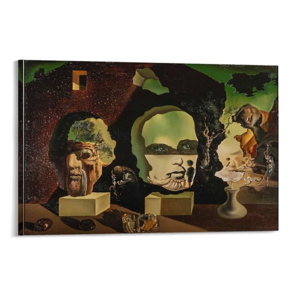 Salvador Dali Wall Art Prints 《The Three Ages》art Poster Wall Art Poster Scroll Canvas Painting Picture Living Room Decor Home 24x36inch(60x90cm)