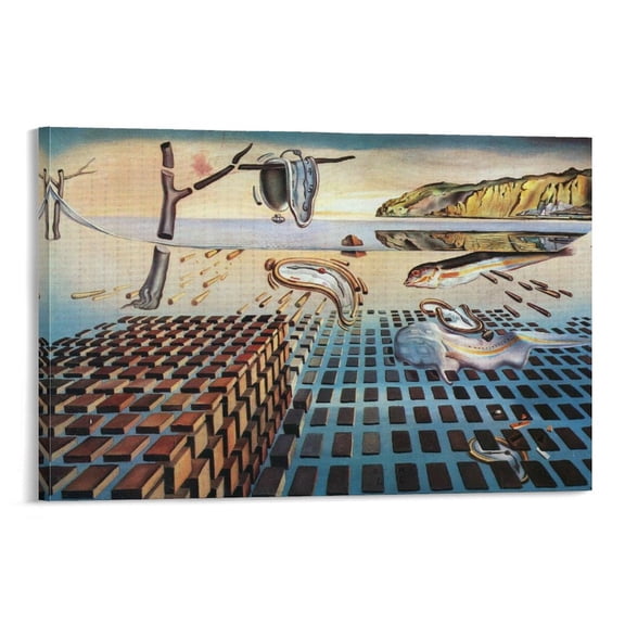 Salvador Dali Wall Art Prints 《The View from Oregon》 Art Poster Wall Art Picture Painting Poster Canvas Print Posters Artworks Bedroom Living Room Decor 12x18inch(30x45cm)