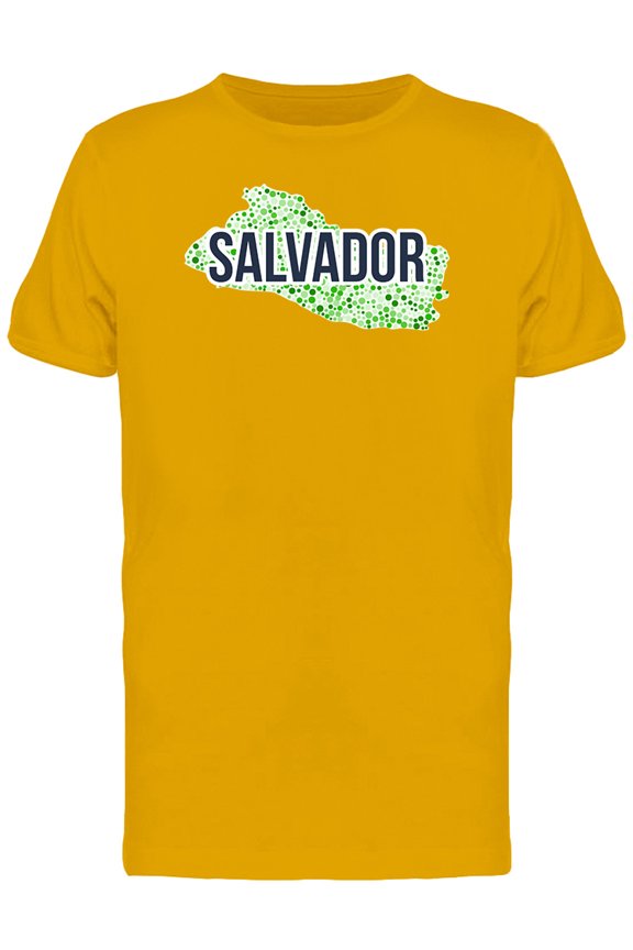 Salvador Dotted Map Ts Tee Men's -Image by Shutterstock