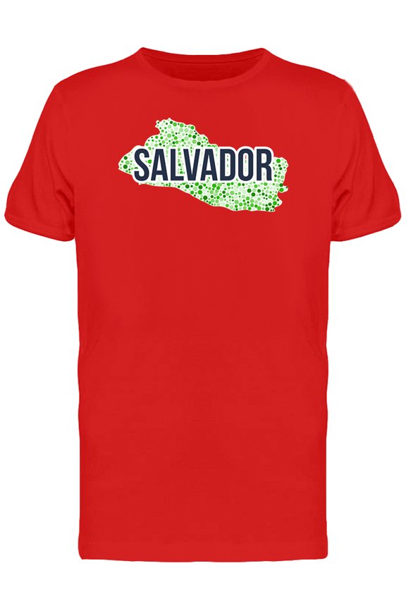 Salvador Dotted Map Ts Tee Men's -Image by Shutterstock