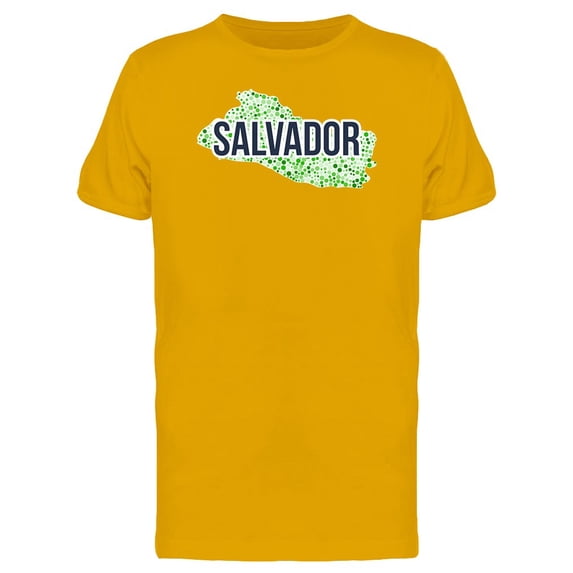 Salvador Dotted Map Ts Tee Men's -Image by Shutterstock