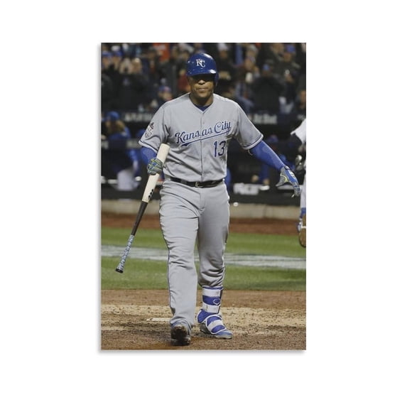 Salvador Perez Canvas Poster Canvas Poster Wall Art Picture Prints Hanging Photo Gift Decor Home Posters Artworks 16x24inch(40x60cm)