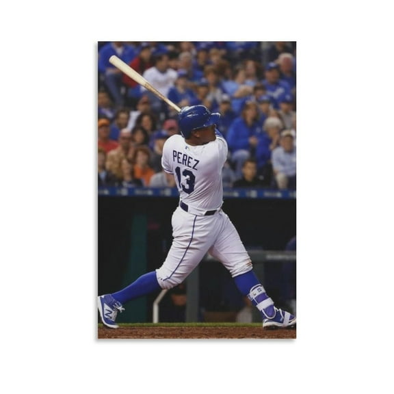 Salvador Perez Canvas Poster Canvas Wall Art Prints Poster Gifts Photo Picture Painting Posters Room Decor Home Decorative 12x18inch(30x45cm)