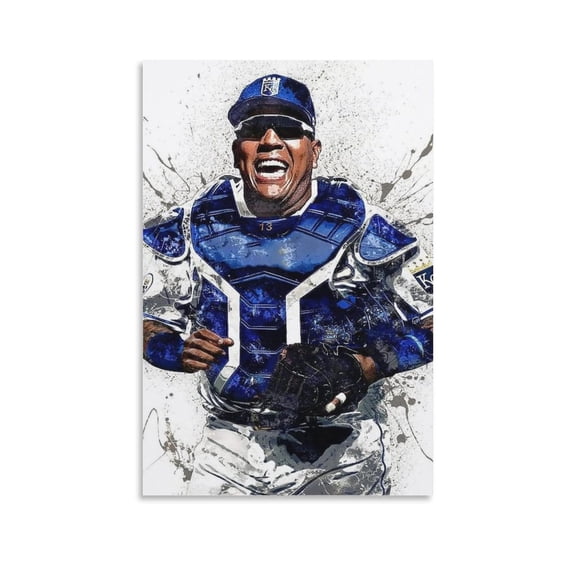 Salvador Perez Poster Wall Art Poster Scroll Canvas Painting Picture Living Room Decor Home 12x18inch(30x45cm)