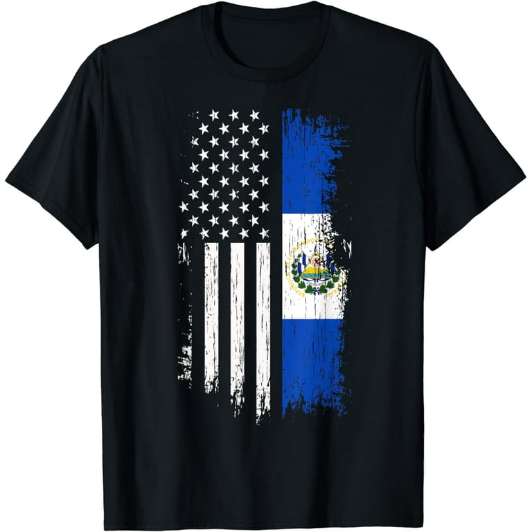 Salvadoran America Flag T-Shirt - El Salvador Usa Shirt Salvadoran America Flag T-Shirt - El Salvador Usa Shirt