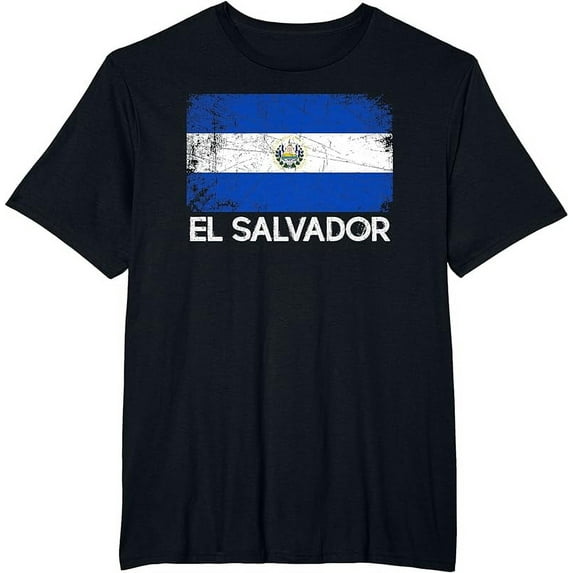 Salvadoran Flag T-Shirt | Vintage Made In El Salvador Gift