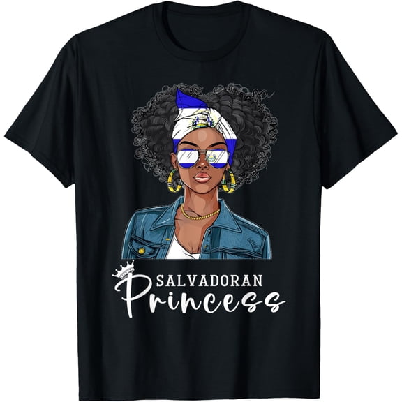 Salvadorian Flag Souvenirs Woman Dress Princess El Salvador T-Shirt