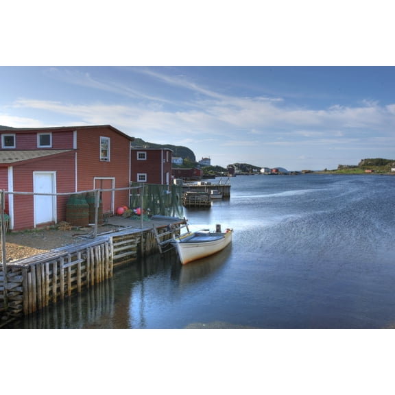 Salvage Harbour Salvage Newfoundland Canvas Art - Robert Postma Design Pics (36 x 24)