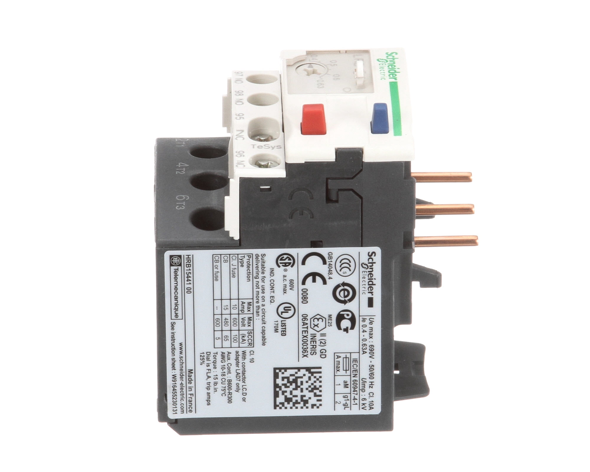 Salvajor 994108 Overload Relay.4 Amp, 460V - Walmart.com