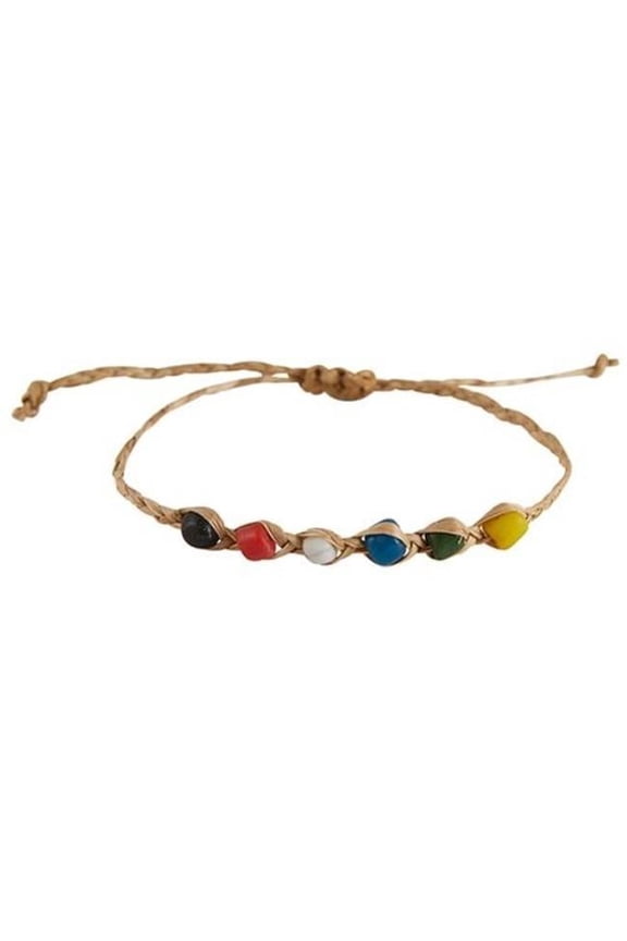 Salvation Bracelet - Glass & Jute