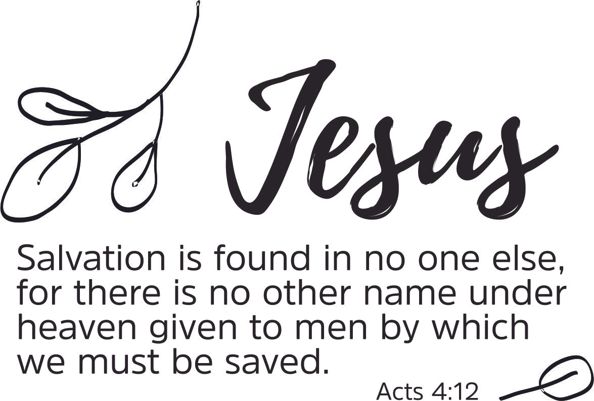 Salvation Is Found In No One Else Acts Bible Verse Spiritual Religious ...