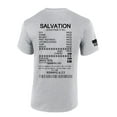 thumbnail image 1 of Salvation Jesus Paid It All Receipt Romans 6:23 Bible Scripture Mens Christian Tshirt Jesus Cross Short Sleeve T-shirt Graphic Tee-Sports Grey-4xl, 1 of 4