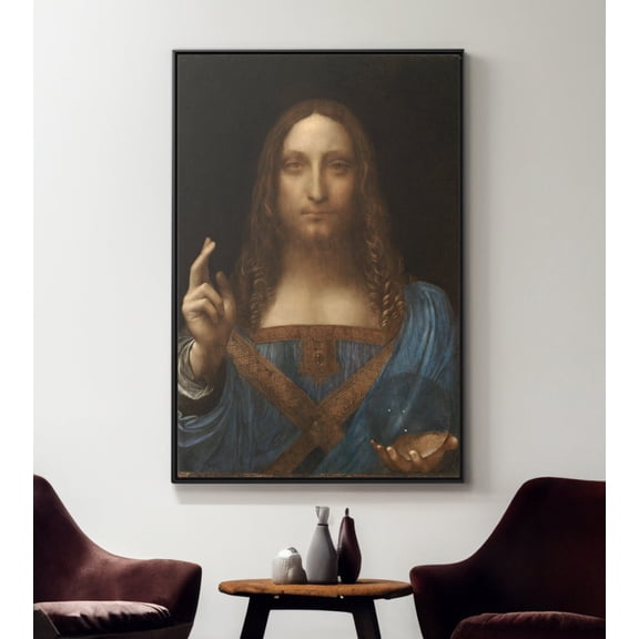 Salvator Mundi By Leonardo Da Vinci Wall Art Reproduction Jesus Print Unframed Paper Print