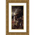 thumbnail image 1 of Salvator Rosa 11x18 Gold Ornate Wood Frame and Double Matted Museum Art Print Titled - Saint John the Baptist Preaching in the Wilderness (C.1660), 1 of 4
