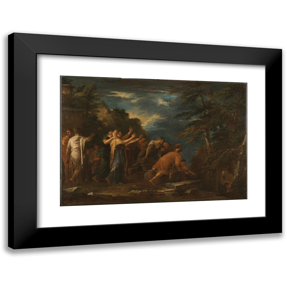 Salvator Rosa 14x11 Black Modern Framed Museum Art Print Titled ...