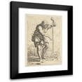 thumbnail image 1 of Salvator Rosa 14x18 Black Modern Framed Museum Art Print Titled - Peasant with Staff (1656 - 1657), 1 of 5