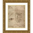 thumbnail image 1 of Salvator Rosa 14x18 Gold Ornate Wood Frame and Double Matted Museum Art Print Titled - Study for a Judgment of Paris and Other Figure Studies (1615-73), 1 of 4