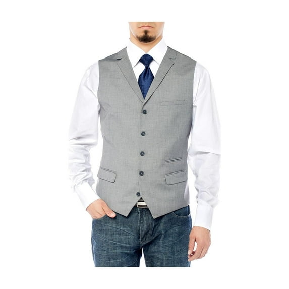Salvatore Exte Men's Notch Lapel Casual Vest Modern Fit Dress Suit Waistcoat
