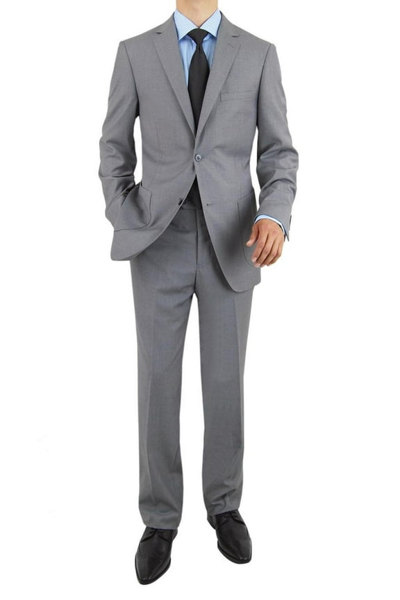 Mens 2 Button Two Piece Suit Modern Fit Jacket Blazer With Pant