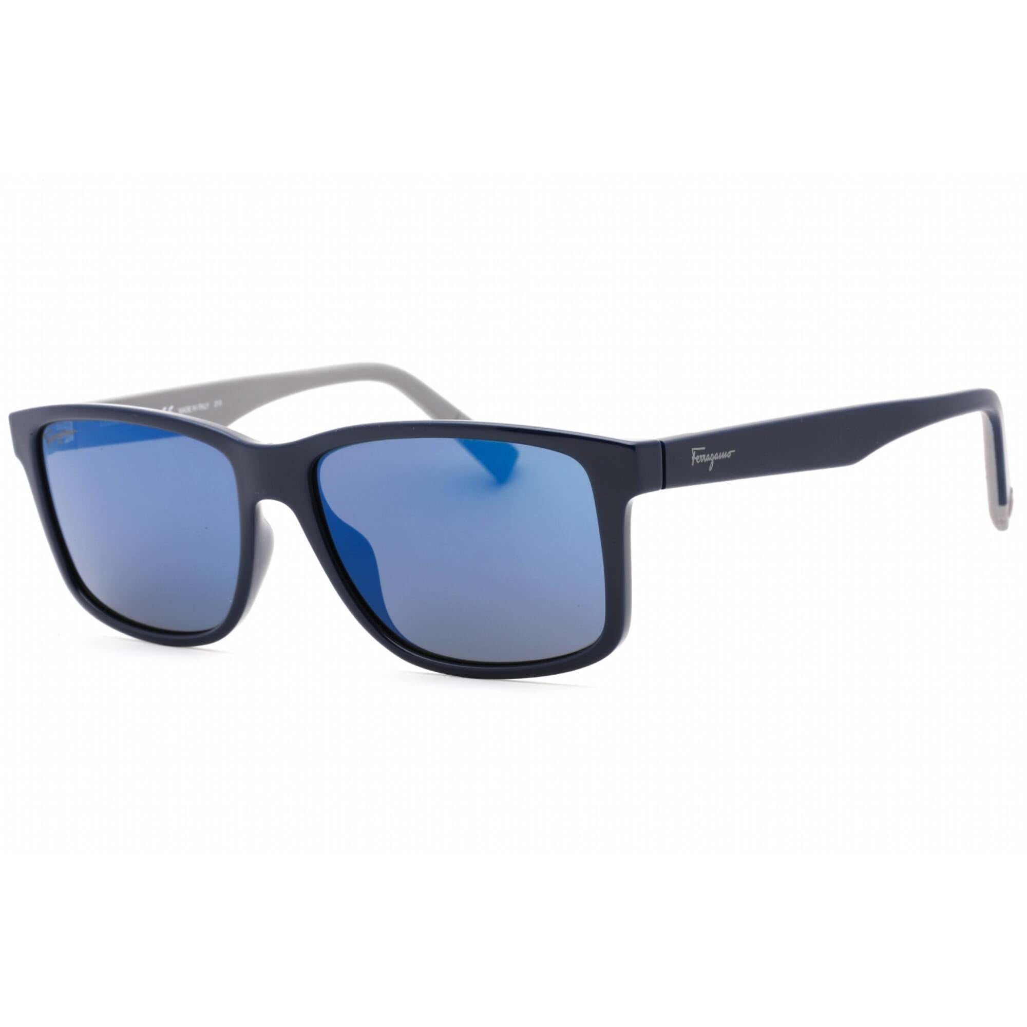 Salvatore Ferragamo Blue Rectangular Men's Sunglasses SF938S 435