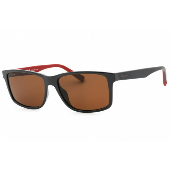 Salvatore Ferragamo Brown Rectangular Men's Sunglasses SF938S 023 57