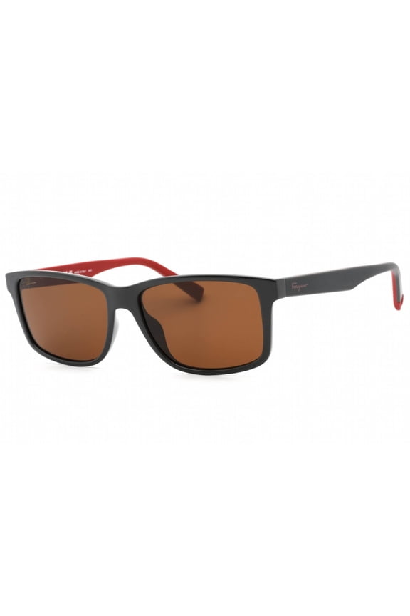 Brown Rectangular Men's Sunglasses SF938S 023 57