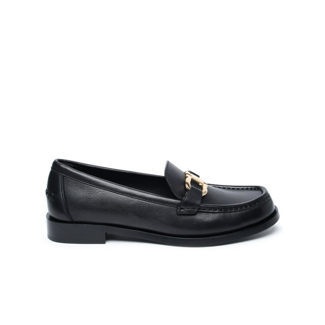 Salvatore Ferragamo Donna Black Leather Loafers - Walmart.com
