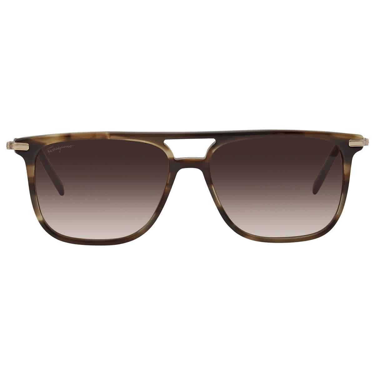 Salvatore Ferragamo
Dark Khaki Browline Gradient Sunglasses Salvatore Ferragamo Dark Brown Browline Gradient Sunglasses  main image 3