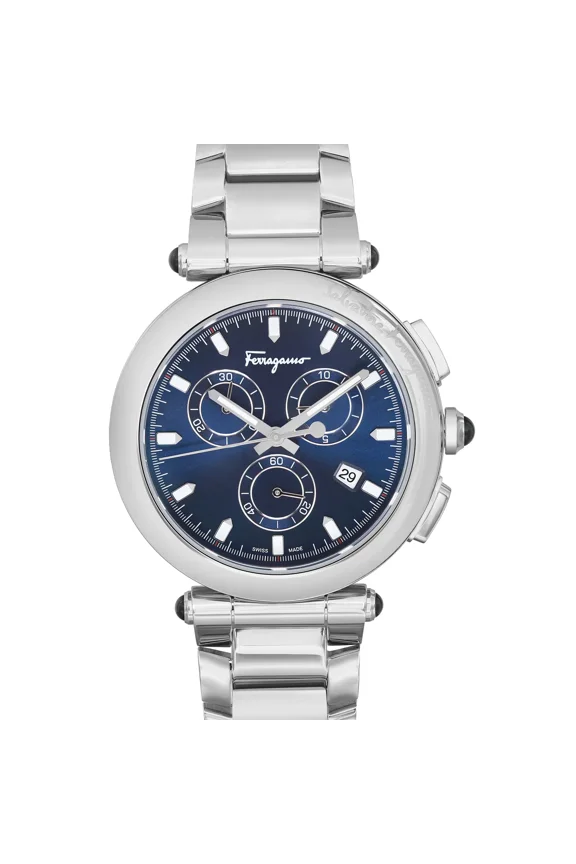 Idillio 42mm Steel Blue Dial Quartz Men Watch SFYQ00422