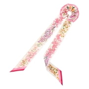 Ferragamo Logo Silk Scarf, Pink