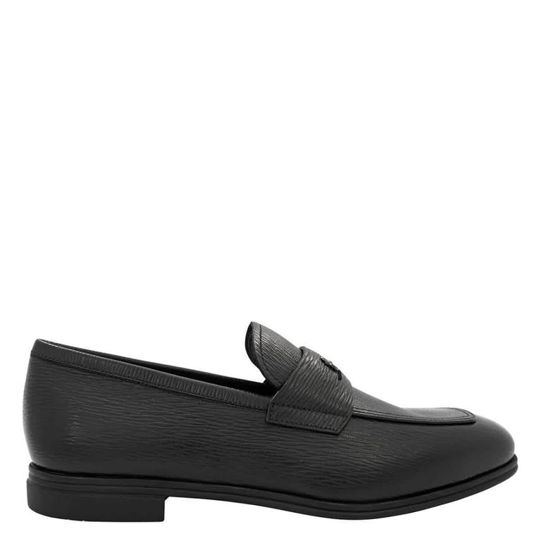 Salvatore Ferragamo Men's Black Martin Gancini Buckle Loafers, Brand Size 9  