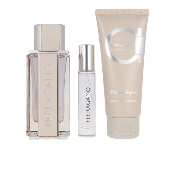 Salvatore Ferragamo Men's Bright Leather Gift Set Fragrances 8052464893485