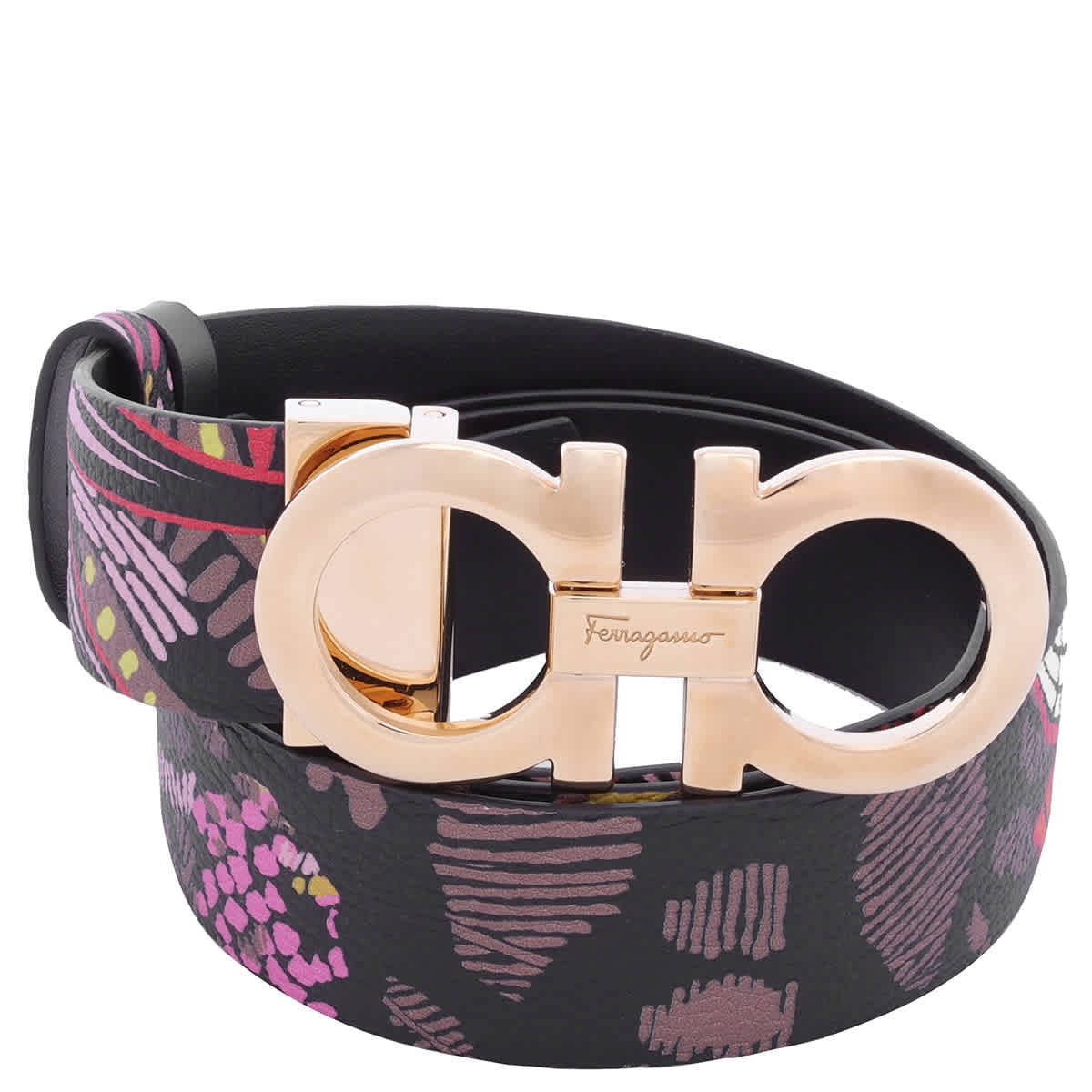 Ferragamo Gancini reversible belt - Purple