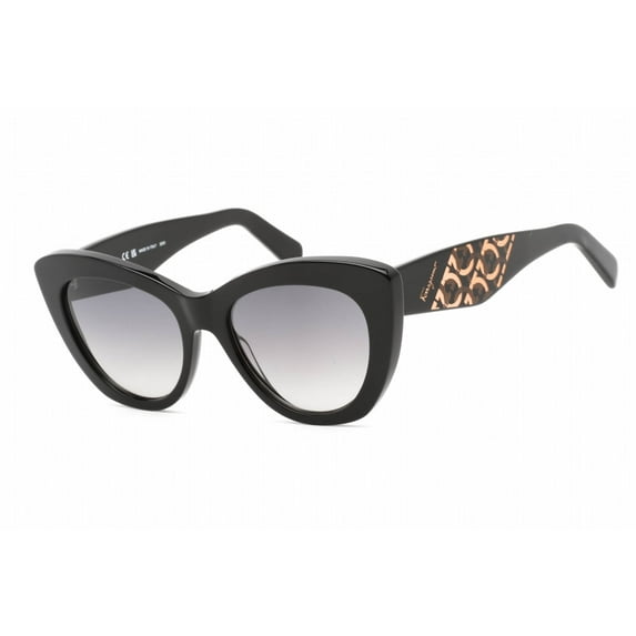 Salvatore Ferragamo SF 1022S Plastic Womens Cat-Eye Sunglasses Black 53mm Adult