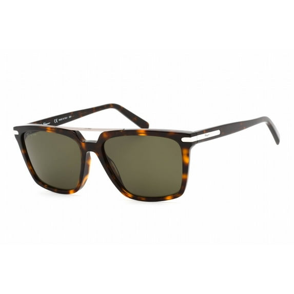 Salvatore Ferragamo SF 1037S Plastic Unisex Rectangle Sunglasses Havana 57mm Adult