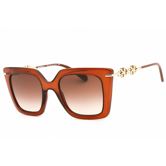 Salvatore Ferragamo SF 1041S Plastic Womens Butterfly Sunglasses Brown 51mm Adult