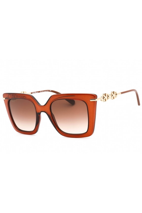 SF 1041S Plastic Womens Butterfly Sunglasses Brown 51mm Adult