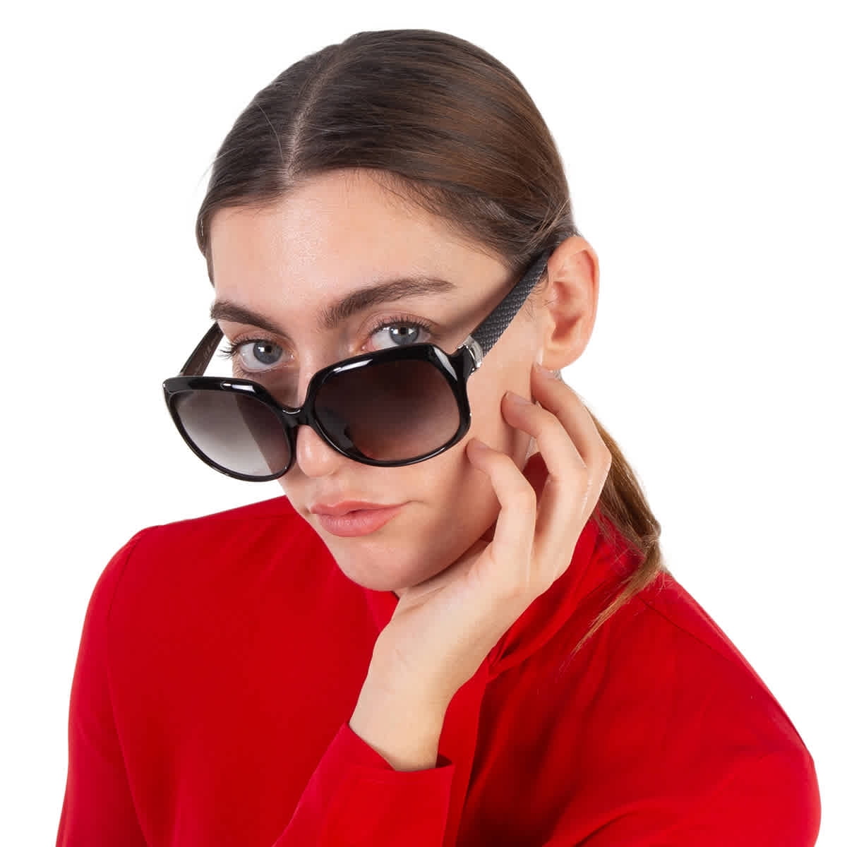 Salvatore Ferragamo Black Rectangular Women’s Sunglasses Ferragamo Fashion Women main image 3