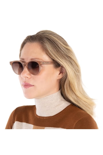 Salvatore Ferragamo SF1068S 278 Round Sunglasses - Sand / Brown Ferragamo Salvatore Ferragamo Brown Teacup Ladies Sunglasses  main image 4