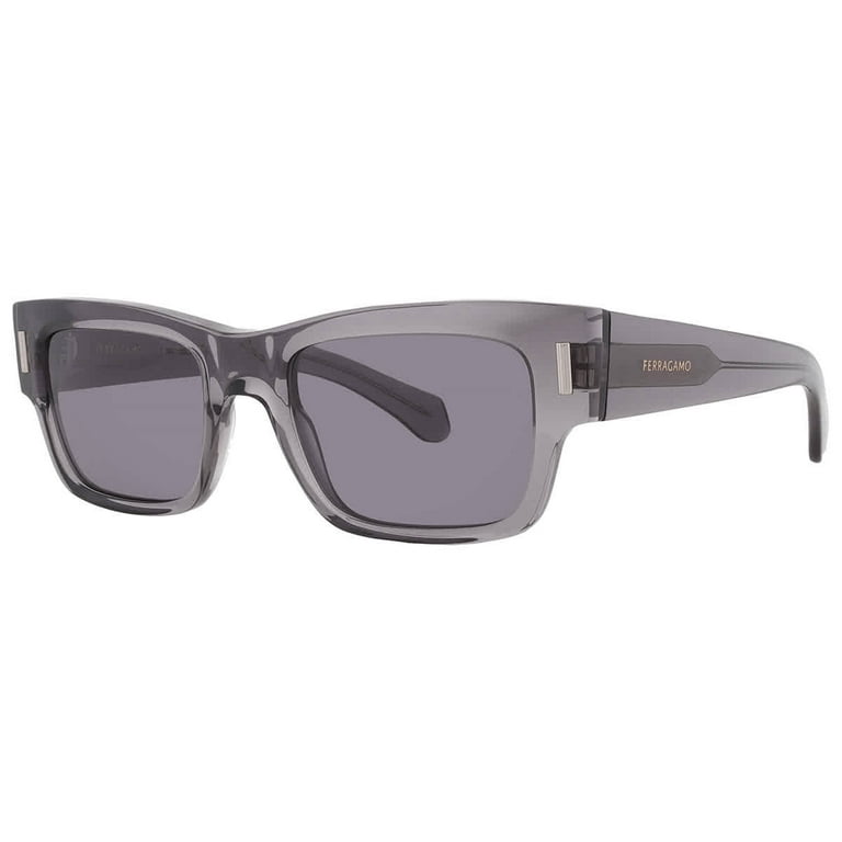 Ferragamo Grey Rectangular Men's Sunglasses SF2011S 020 53