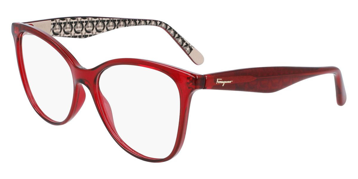 Salvatore Ferragamo SF2892 Full Rim Crystal Burgundy 