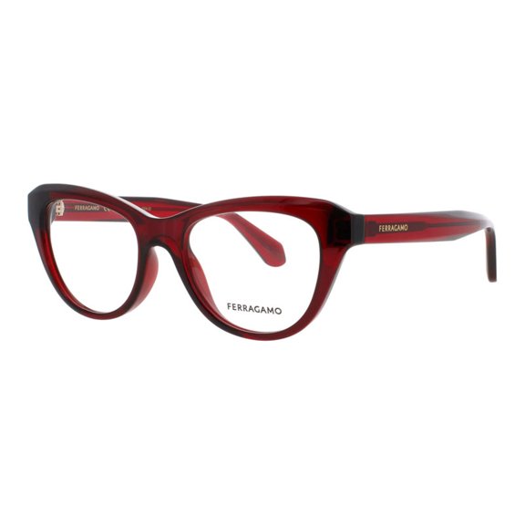 Salvatore Ferragamo SF2989 616 51mm Cat Eye Eyeglass Frames Women's Transparent Red